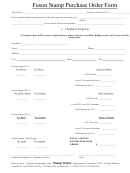 Fuson Stamp Purchase Order Form - Nevada Department Of Taxation