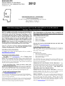 Instructions For Form 80-100 - Mississippi Resident And Non-resident/part-year Resident Income Tax - 2012