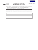 Oregon Corporation E-file Signature Form - 2011