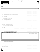 Form 84-110-12-8-1-000 - Mississippi S-corporation Franchise Tax Schedule - 2012