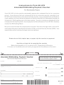 Form Nc-5px - Amended Withholding Payment Voucher