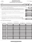 State Form 46004 - Schedule It-40nol - Individual Income Tax Net Operating Loss Computation