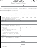 Form D-422a - Annualized Income Installment Worksheet - 2012