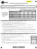 Fillable Form Aepc - Alternative Energy Production Credit - 2013 Printable pdf