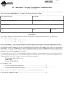 Montana Form Vt - Veterans' Program Contribution And Deduction - 2013