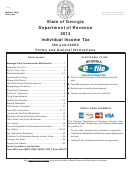 Form It 511 - Individual Income Tax 500 And 500ez Forms And General Instructions - 2013