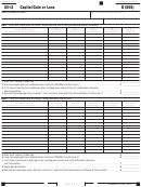Fillable California Schedule D (568) - Capital Gain Or Loss - 2012 Printable pdf