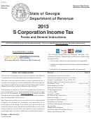 Form It 611s - S Corporation Income Tax Forms And General Instructions - 2013
