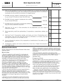 Fillable Form 5884 - Work Opportunity Credit - 2011 Printable pdf