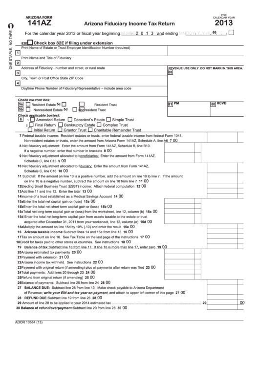 arizona form tax forms