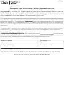 Form It Mil-sp - Exemption From Withholding - Military Spouse Employee