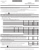 Fillable Schedule P - Kentucky Pension Income Exclusion - 2014 Printable pdf
