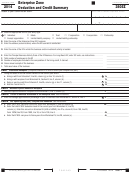 Form 3805z - California Enterprise Zone Deduction And Credit Summary - 2014