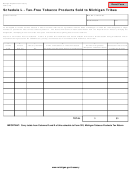 Form 4032 (schedule L) - Tax-free Tobacco Products Sold To Michigan Tribes