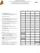 Maine Annualized Income Installment Worksheet For Underpayment Of Estimated Tax Corporations And Financial Institutions - 2015