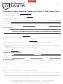 Fillable Form Ppt Apcf - Application To Certify Additional Property For Air, Noise Or Water Exempt Facility Printable pdf