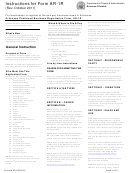 Instructions For Form Ar-1rarkansas Combined Business Registration Form Printable pdf
