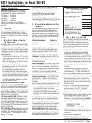 California Form 541-es - Estimated Tax For Fiduciaries - 2012