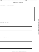 Tell About Yourself Activity Worksheet