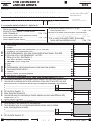 California Form 541-a - Trust Accumulation Of Charitable Amounts - 2012