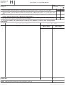 Schedule H (Form 101) - Wisconsin Powers Of Appointment Printable pdf