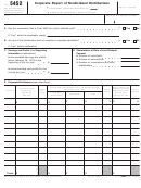 Fillable Form 5452 - Corporate Report Of Nondividend Distributions Printable pdf