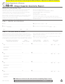 Fillable Form Rb-41 - Bingo Supplier Quarterly Report Printable pdf