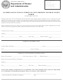 Alternative Fuels Vehicle Conversion Notification Form - Arkansas Department Of Finance And Administration