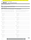 Fillable Form Rb-40 - List Of Bingo Workers Printable pdf