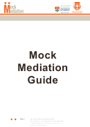 Mock Mediation Guide - Law Society Of New South Wales, Australia