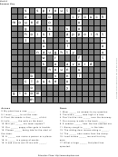 Level 6 Crossword Puzzle Template With Answers