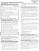 Instructions For Arizona Form 140x - 2013