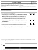 Form 13775 - Tax Check Waiver