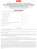 Form Dte 140m-w1 - Worksheet To Calculate Tax Rate For Form Dte 140m