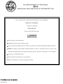 Form Sc1040es - South Carolina Individual Declaration Of Estimated Tax - 2012