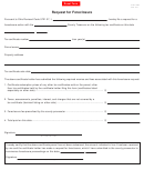 Form Dte 122a - Request For Foreclosure