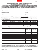 Form Dte 109(a) - Current Agricultural Use Valuation Renewal Application