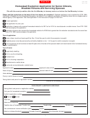 Form Dte 105a - Homestead Exemption Application For Senior Citizens, Disabled Persons And Surviving Spouses