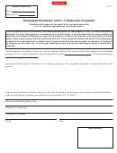 Form Dte 106b- Homestead Exemption And 22 % Reduction Complaint