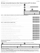 Form At-100 - Michigan Unclassified Acquirers Other Tobacco Product (otp) Tax Return