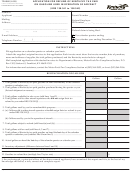 Form 72a066 - Application For Refund Of Kentucky Tax Paid On Gasoline Used In Operation Of Aircraft (krs 138.341 To 138.342)