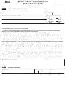 Fillable Form 8855 - Election To Treat A Qualified Revocable Trust As Part Of An Estate Printable pdf