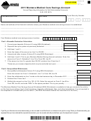 Form Msa - Montana Medical Care Savings Account - 2011