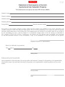 Form Dte 102 - Statement Of Conveyance Of Current Agricultural Use Valuation Property