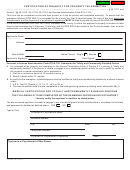 Form Dor 82514b - Certification Of Disability For Property Tax Exemption