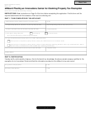 Form 4230 - Affidavit Filed By An Innovations Center For Claiming Property Tax Exemption
