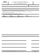 Fillable Form 5213 - Election To Postpone Determination As To Whether The Presumption Applies That An Activity Is Engaged In For Profit Printable pdf