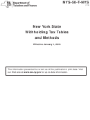 New York State Withholding Tax Tables And Methods