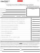 Form Alc 210 - Cuyahoga County Wine And Mixed Beverage Tax Return