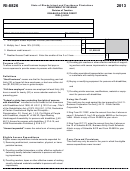 Form Ri-8826 - Rhode Island - Disabled Access Credit - 2013